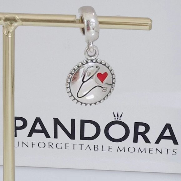 Pandora Nurse Stethoscope Exclusive Dangle Charm S925 Silver with box
